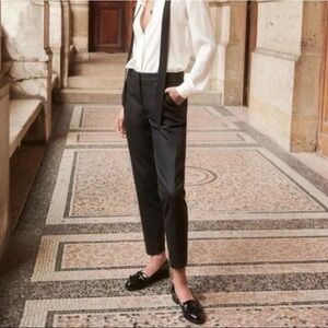 Sezane Black Cropped Pants